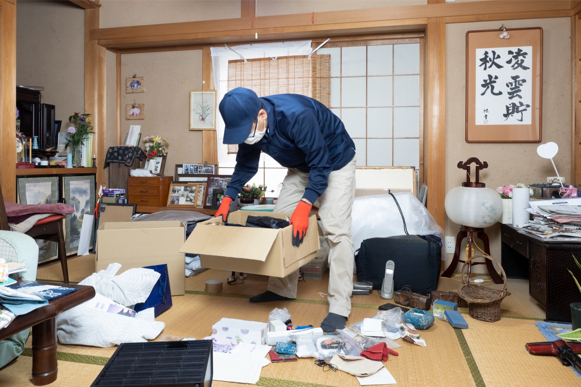 迅速丁寧な片付け対応