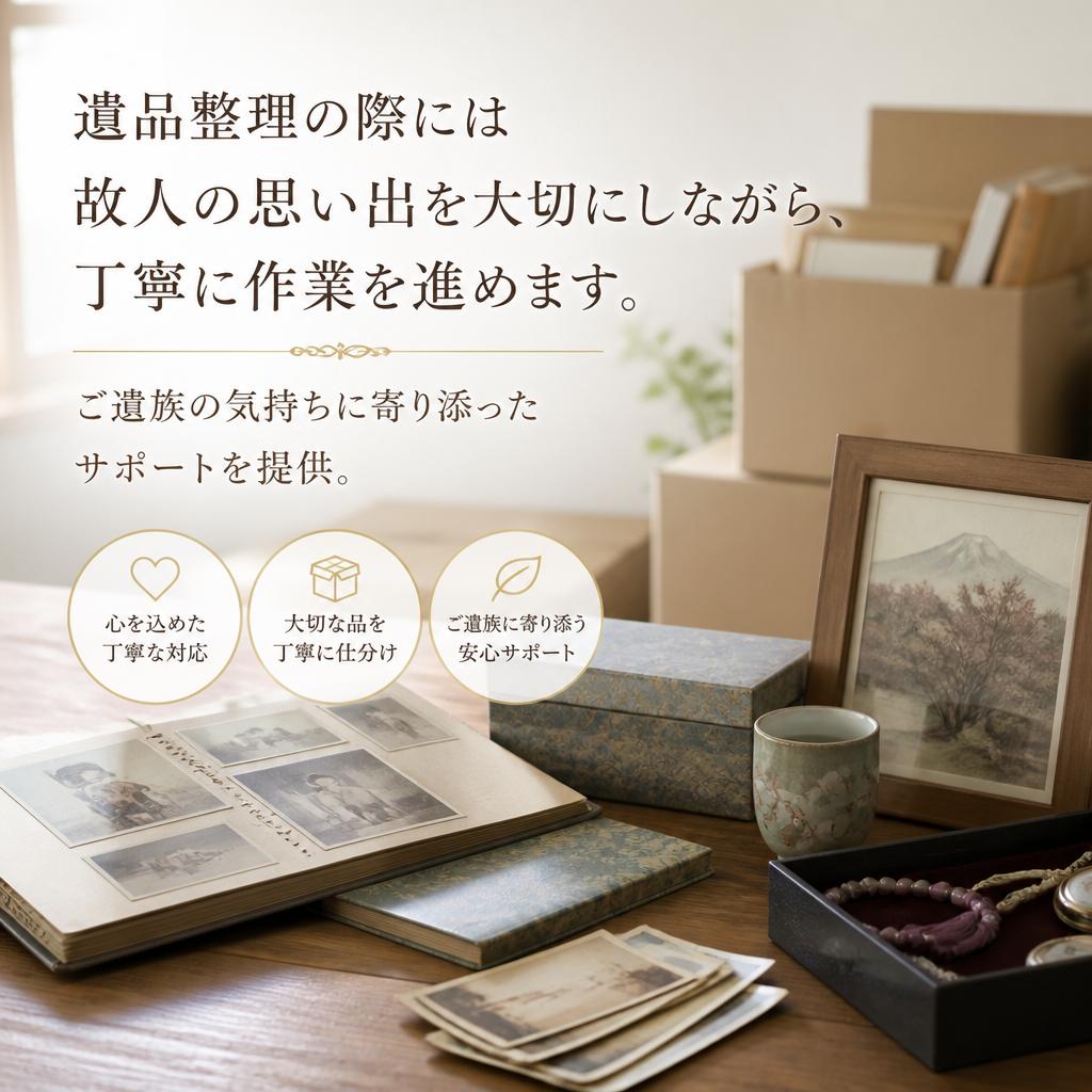 遺品整理にも対応