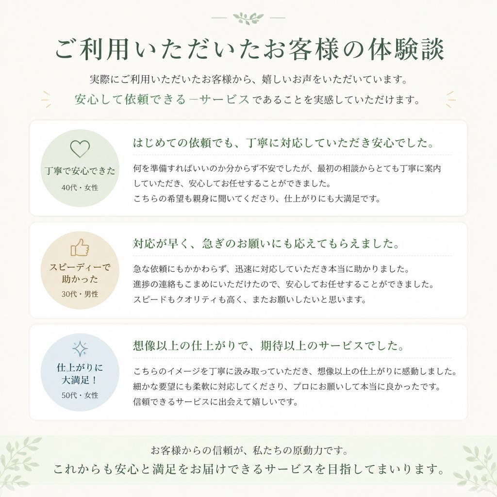利用者の声