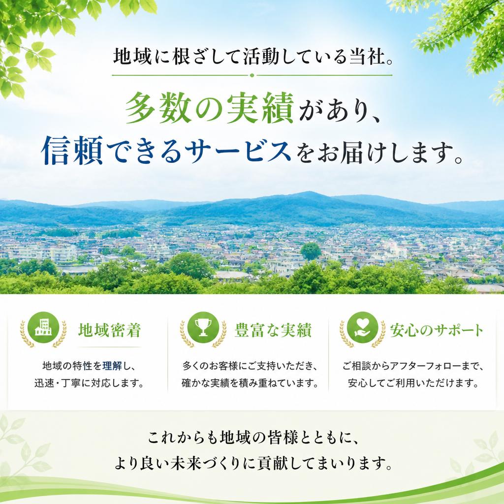 二俣川エリアでの豊富な実績