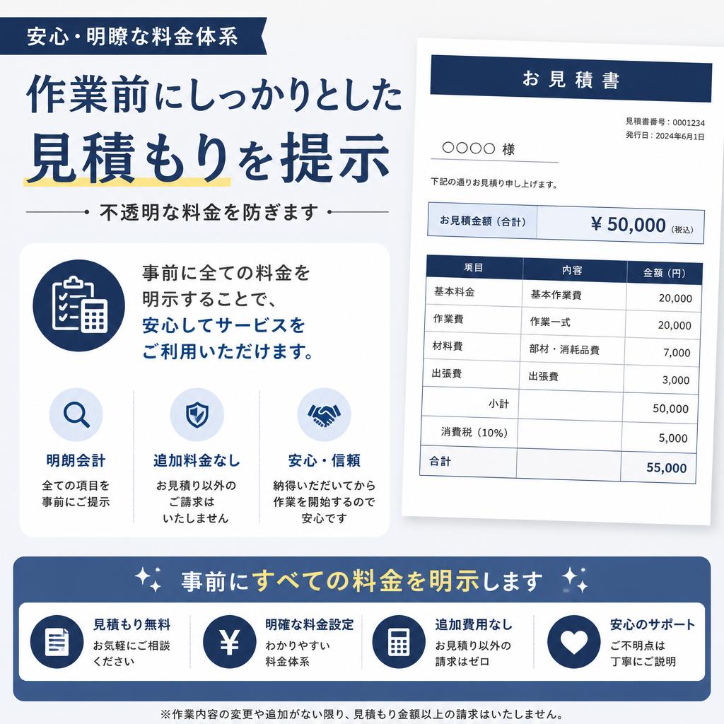 安心の明朗会計